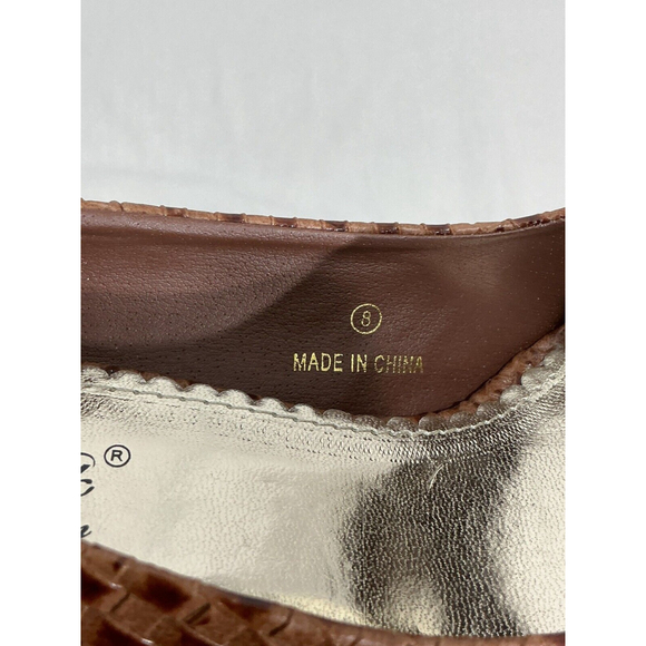 Womans Db Dk Fashion Robby Brown Peep Toe Platform Party Shoes Size 8 - Picture 7 of 10